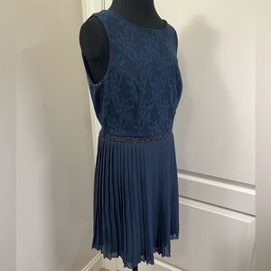 Speechless Women's Size 11 Navy Blue Lace A-Line Short Dress Formal